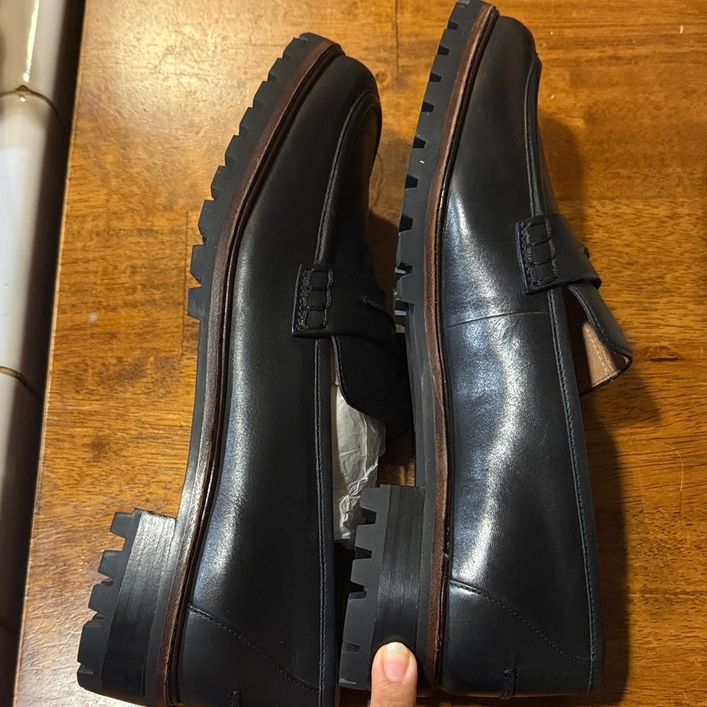 Madewell Black Leather Loafers - Picture 4 of 5